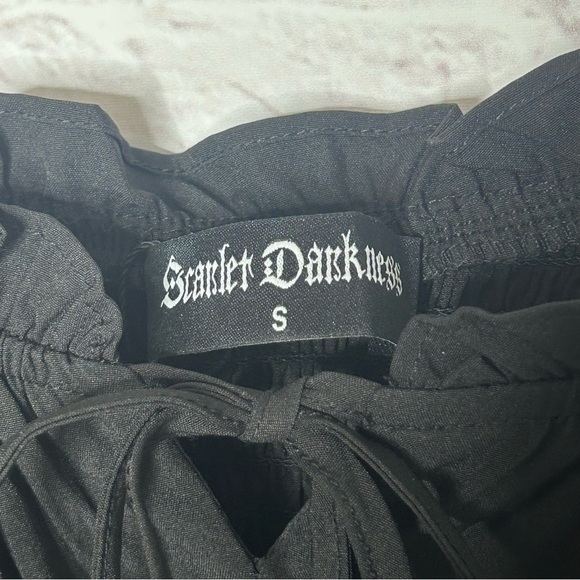 Scarlet Darkness Women Victorian Square Neck Drawstring Lace Maxi Dress NWOT - Picture 10 of 15